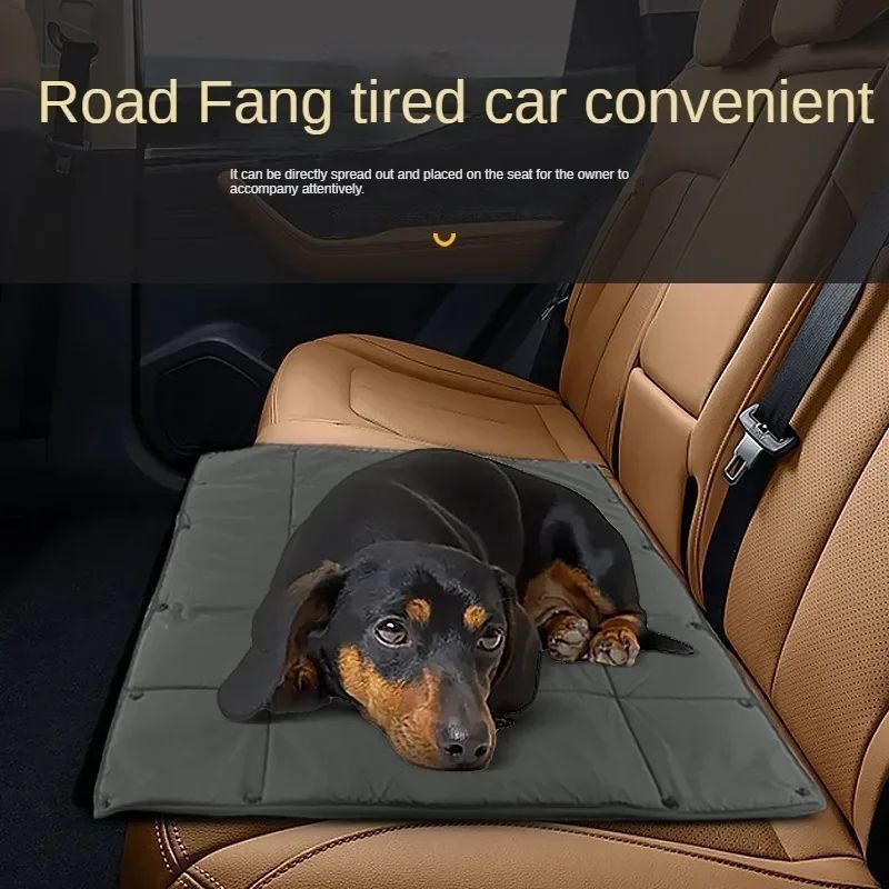 Portable Pet Travel Bed Carrier Mat With Water Resistant Design