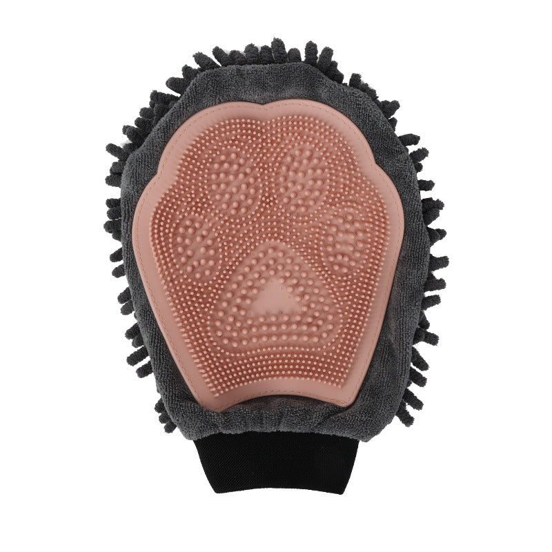 2-in-1 Pet Bathing Brush Grooming Massage Glove Cleaning Tool