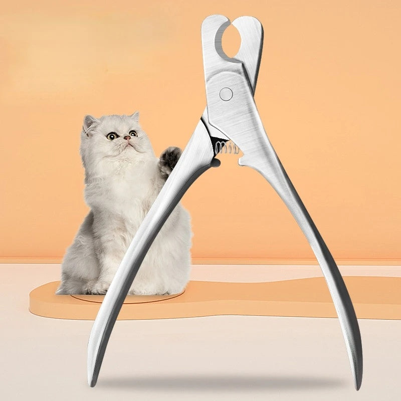 Professional Pet Nail Clipper With Sharp Stainless Steel Blades