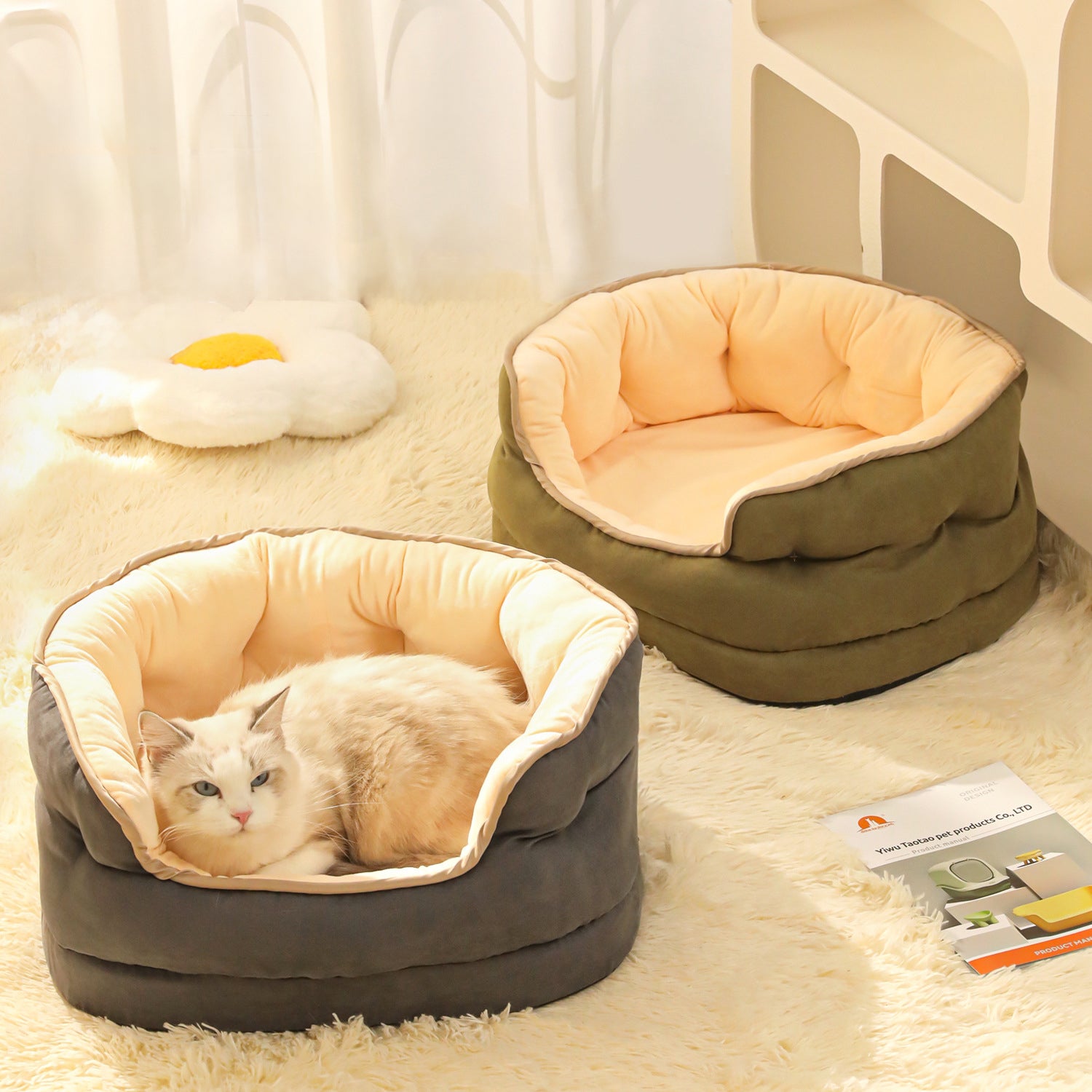Plush Pet Sofa Bed Thickened Washable Warm Comfortable Mattress