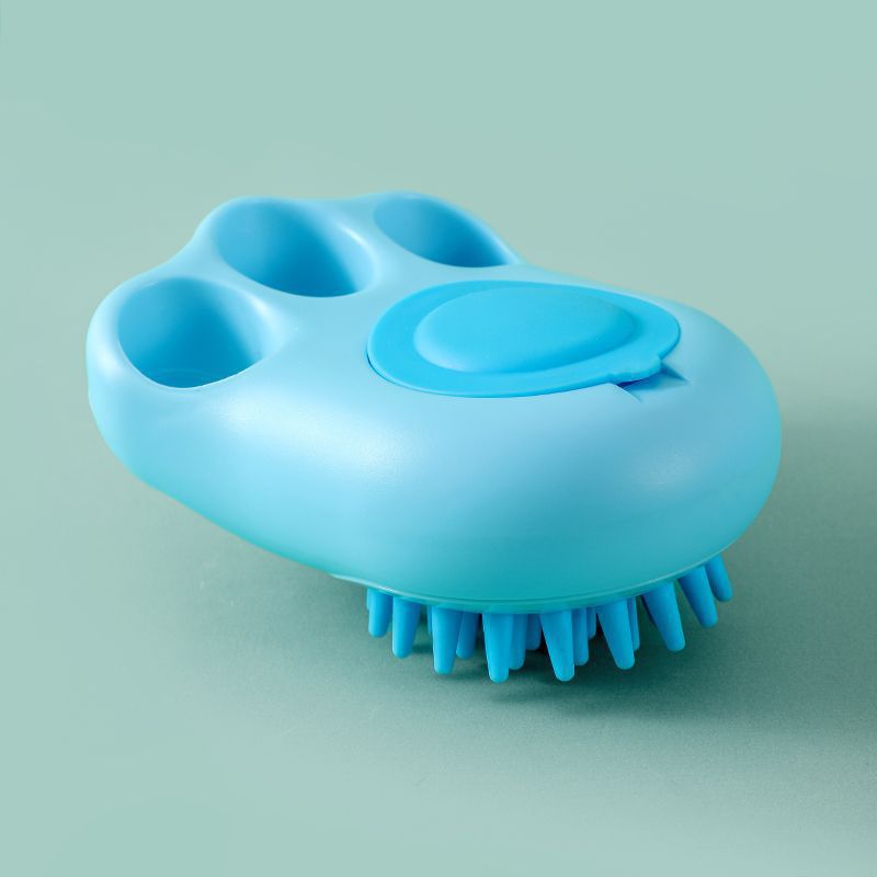 Pet Bath Massage Brush Grooming Comb Soft Claw Cleaning Tool