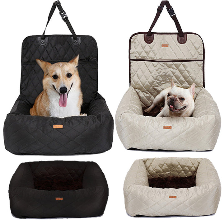 2 In 1 Folding Pet Carrier Car Seat Bed Mattress