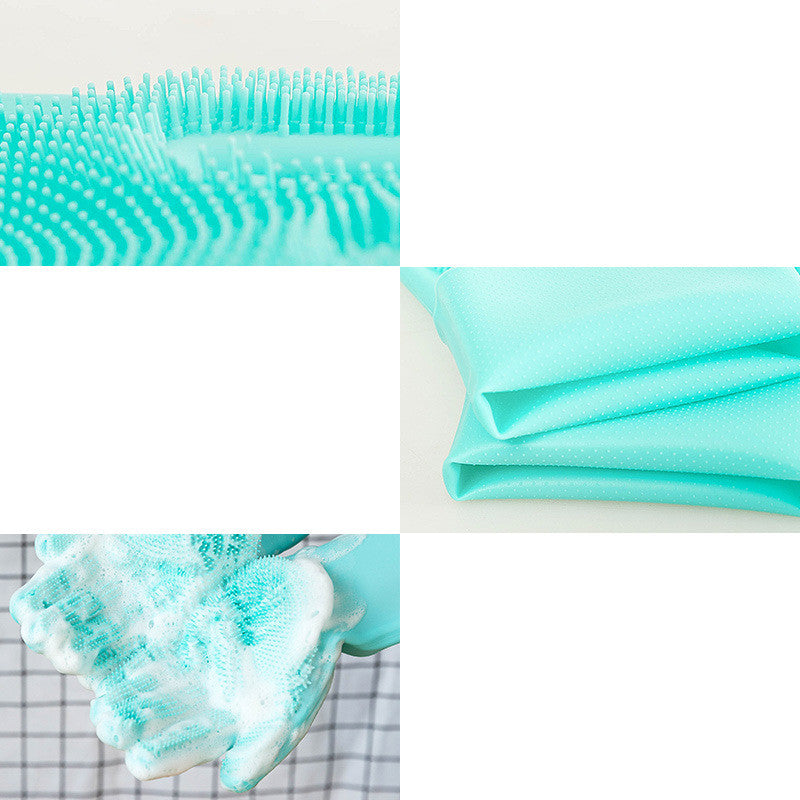 Silicone Pet Grooming Gloves Hair Comb Bath Cleaning Massage Brush