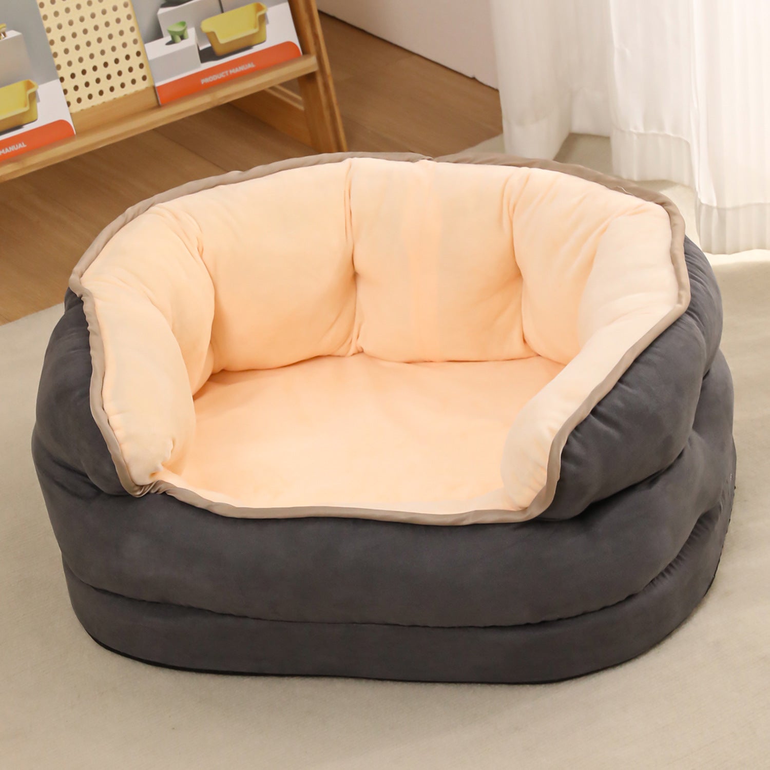 Plush Pet Sofa Bed Thickened Washable Warm Comfortable Mattress