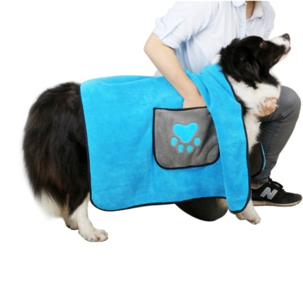 Pet Bath Towel Soft Absorbent Quick-Dry