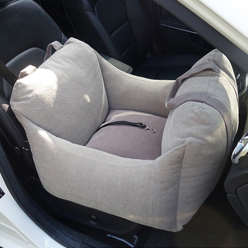 Waterproof Pet Car Seat Carrier With Breathable Mesh Design