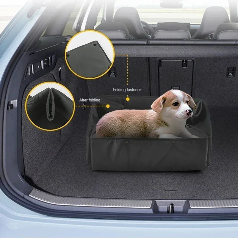 Portable Pet Travel Bed Carrier Mat With Water Resistant Design