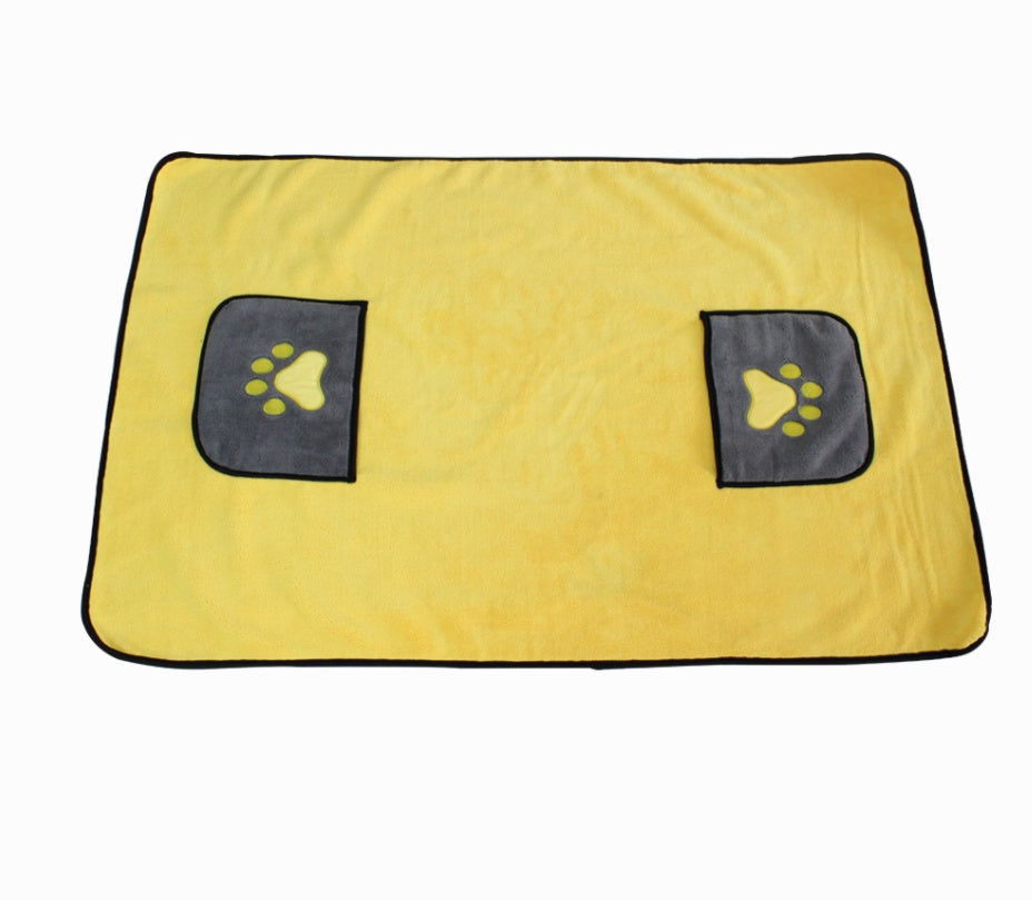 Pet Bath Towel Soft Absorbent Quick-Dry