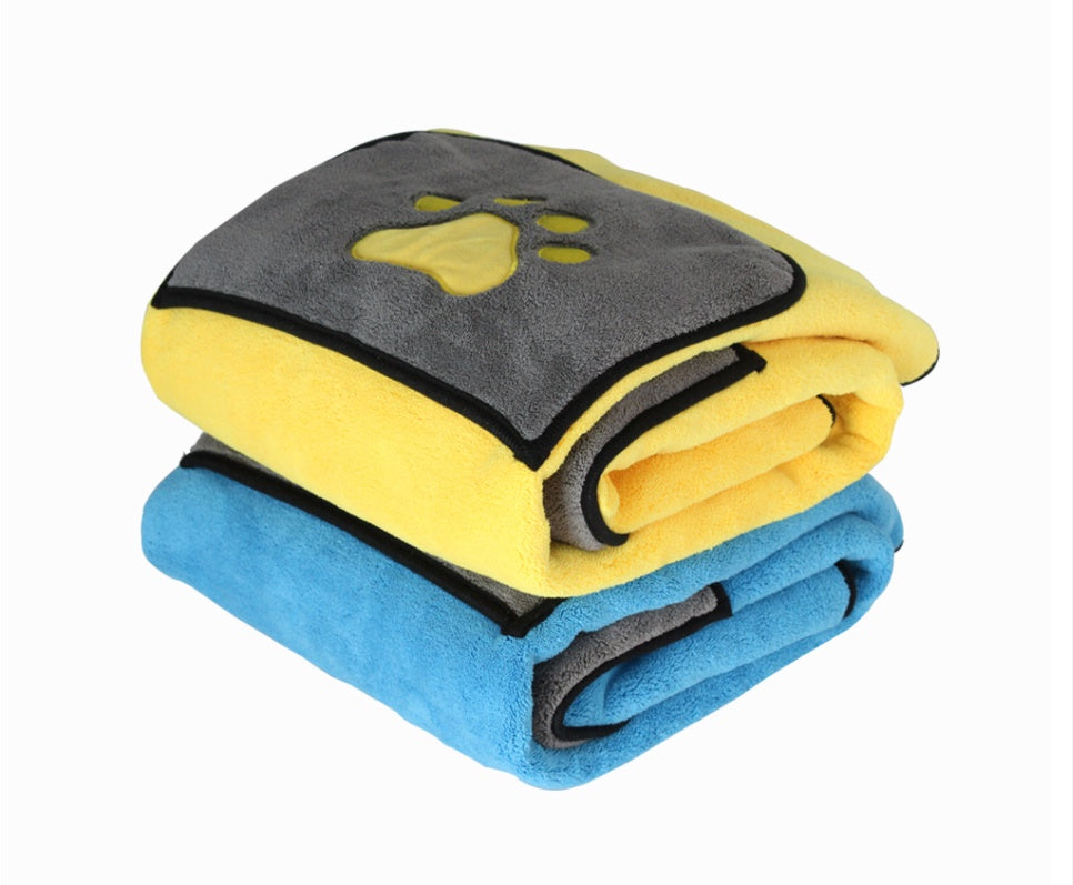 Pet Bath Towel Soft Absorbent Quick-Dry