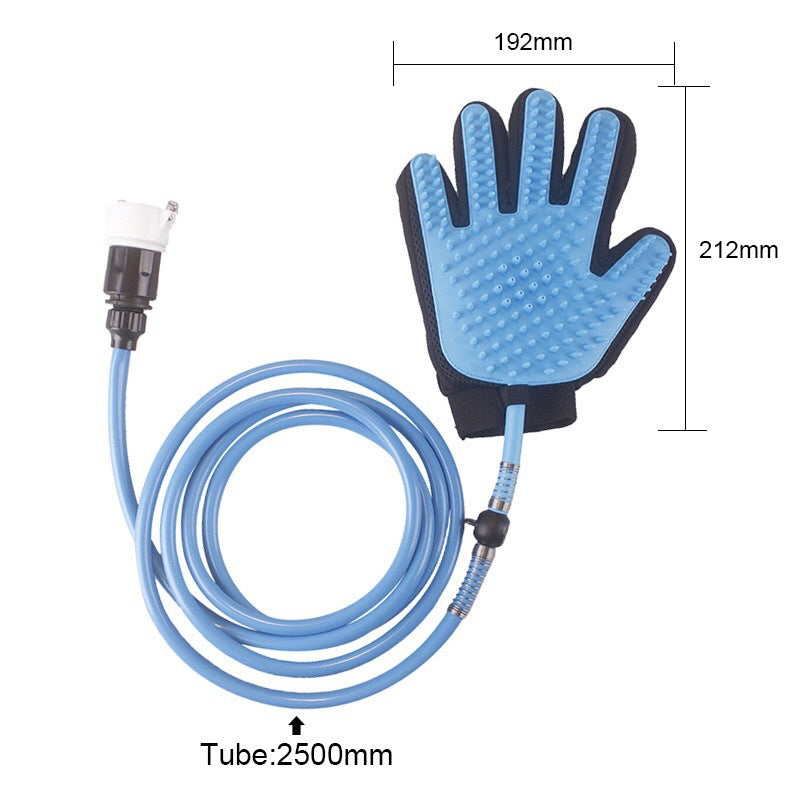 Pet Five-Finger Bath Gloves Hose Spray Massage Brush