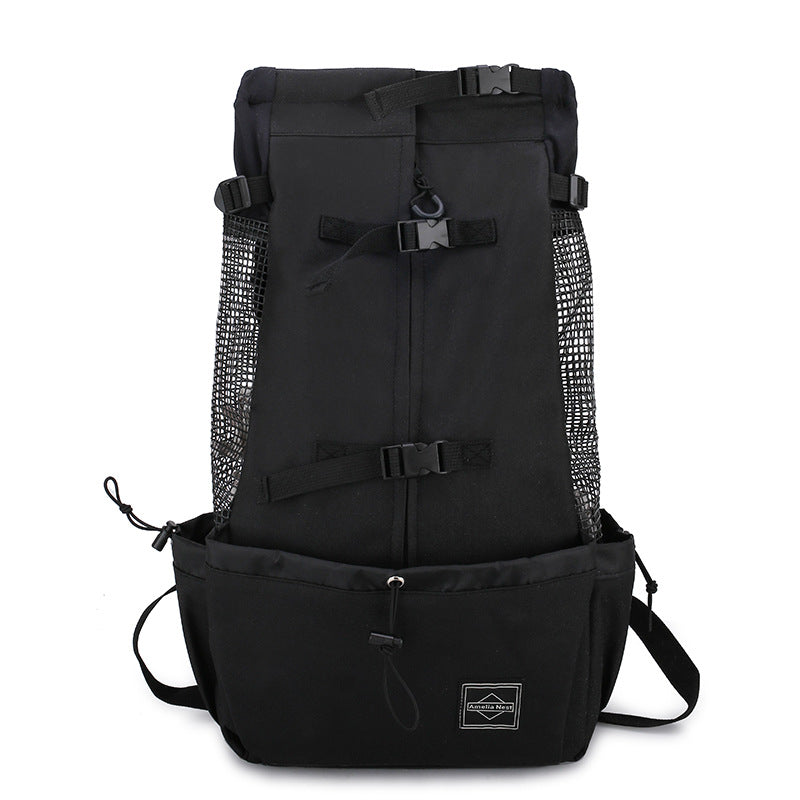 Portable Double Shoulder Pet Carrier Backpack For Outdoor Travel