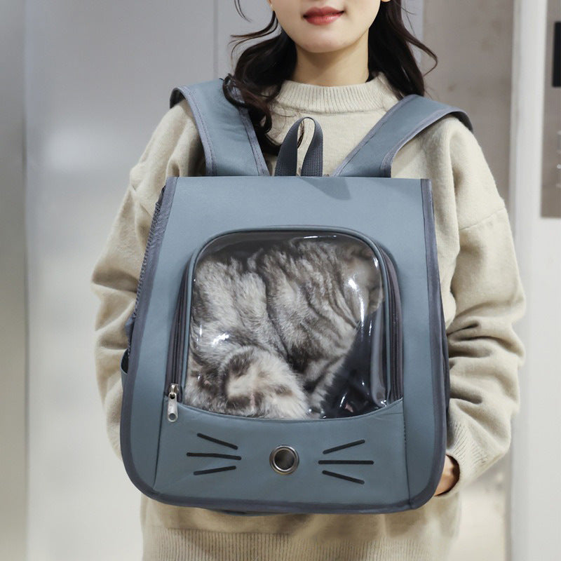 Breathable Portable Pet Carrier Backpack For Outdoor Transport Travel