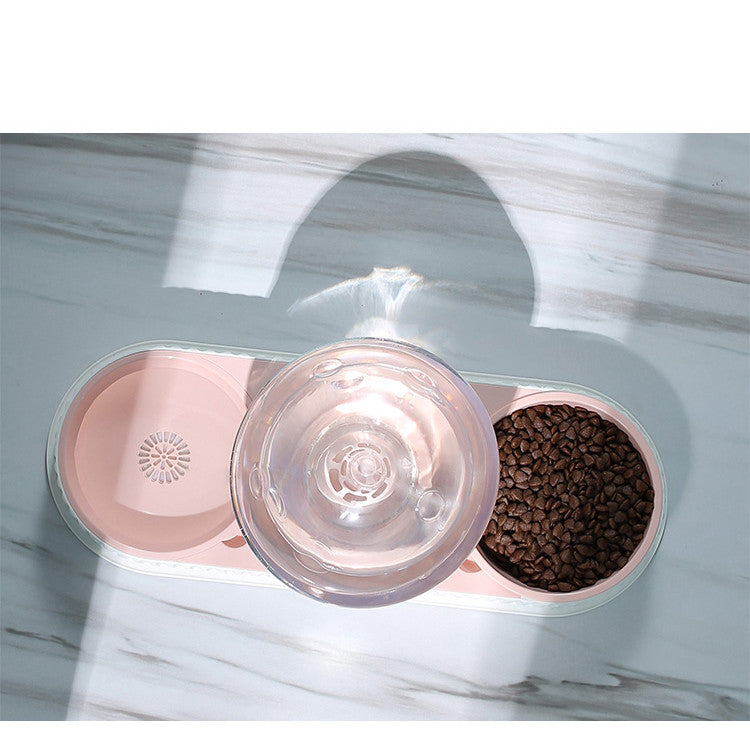 Automatic Pet Water And Feeding Bowl Dispenser Set