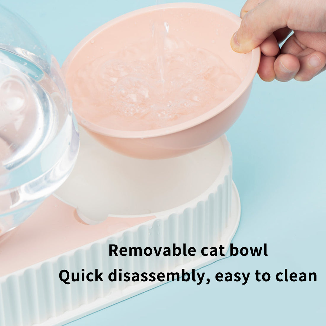 Automatic Pet Water And Feeding Bowl Dispenser Set