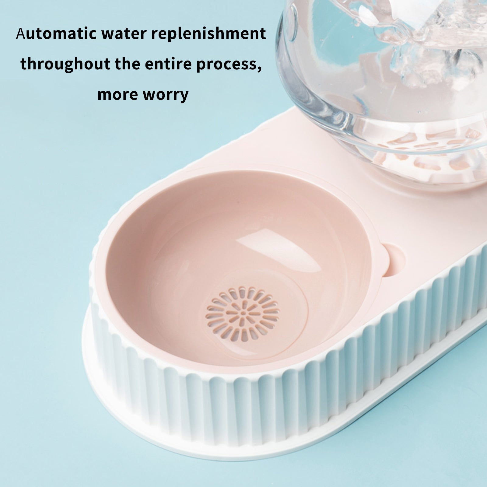 Automatic Pet Water And Feeding Bowl Dispenser Set