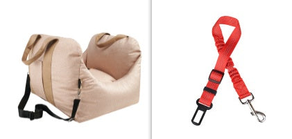 Waterproof Pet Car Seat Carrier With Breathable Mesh Design
