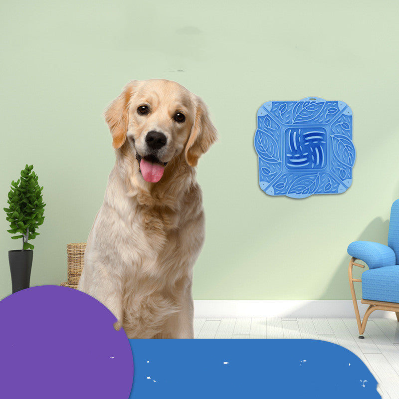 Foldable Silicone Pet Slow Feeding Mat And Bowl Combo
