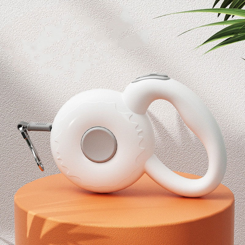 Retractable Pet Leash With Reflective Rope For Safe Walking