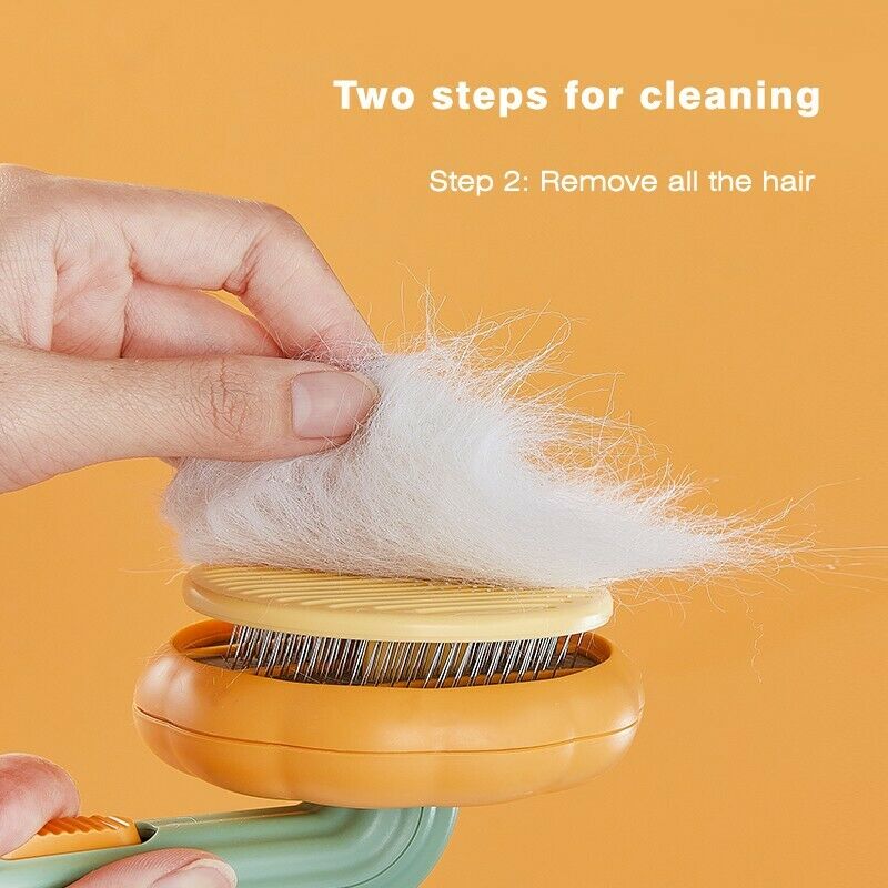 Self Cleaning Pet Slicker Brush For Undercoat And Tangled Hair