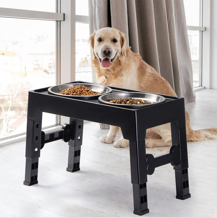 Pet Elevated Feeding Bowl Neck Protection Anti-Tip Medium Large
