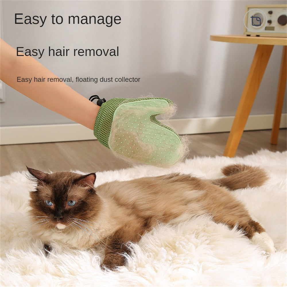 Pet Grooming Glove Fur Remover Hair Shedding Cleaning Mitt