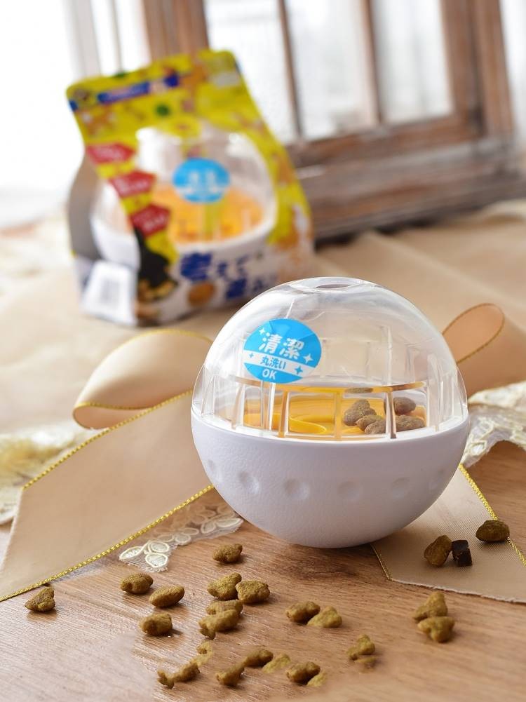 Interactive Pet Tumbler Puzzle Toy With Food Dispensing Ball