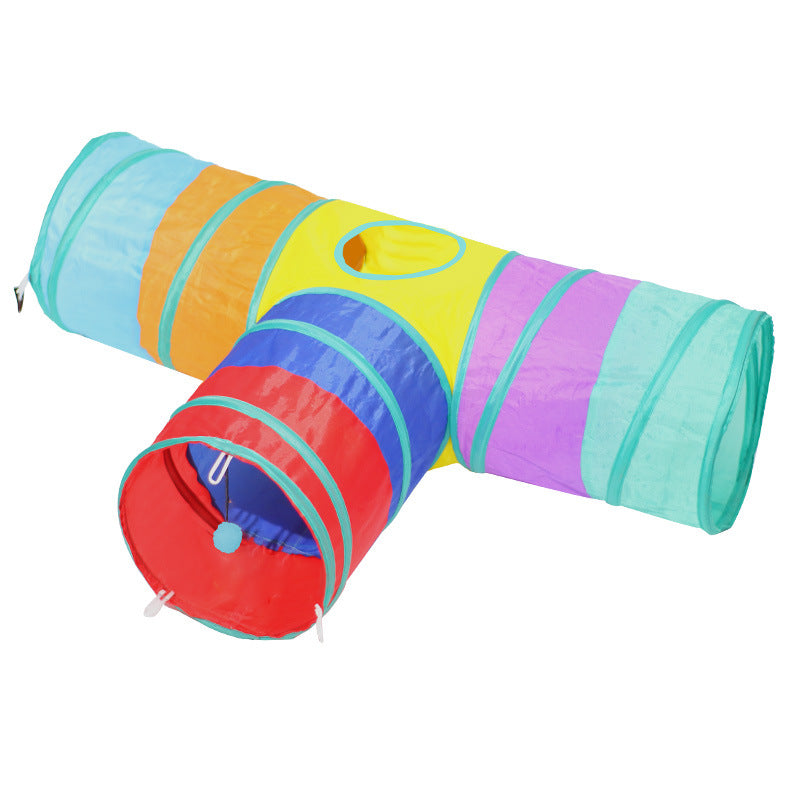 Foldable Pet Tunnel Toy For Climbing And Interactive Play