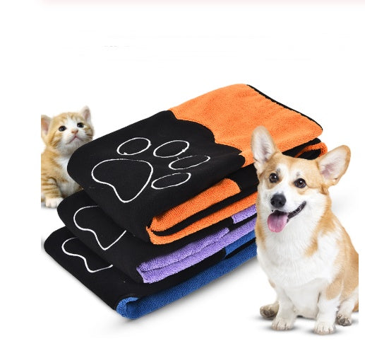Pet Absorbent Bath Towel Soft Quick-Dry Material