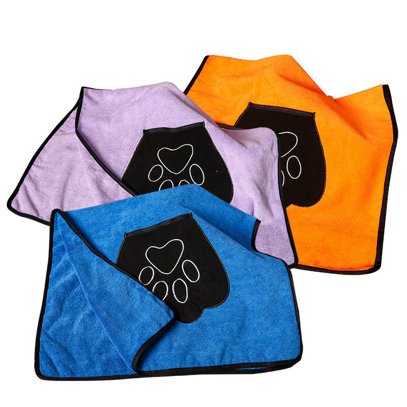 Pet Absorbent Bath Towel Soft Quick-Dry Material