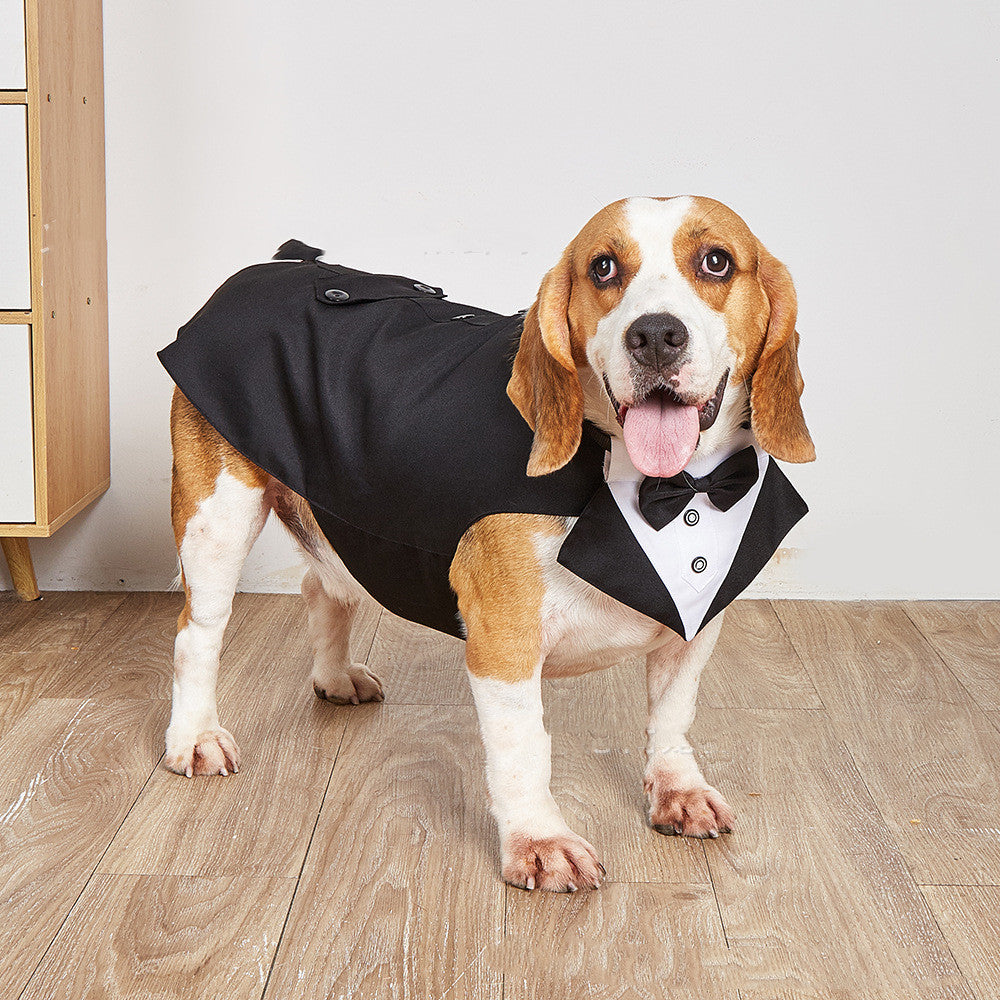 Formal Swallowtail Pet Suit Jacket For Special Occasions