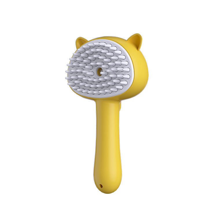 Rechargeable Pet Grooming Brush With Steam Mist Self Cleaning