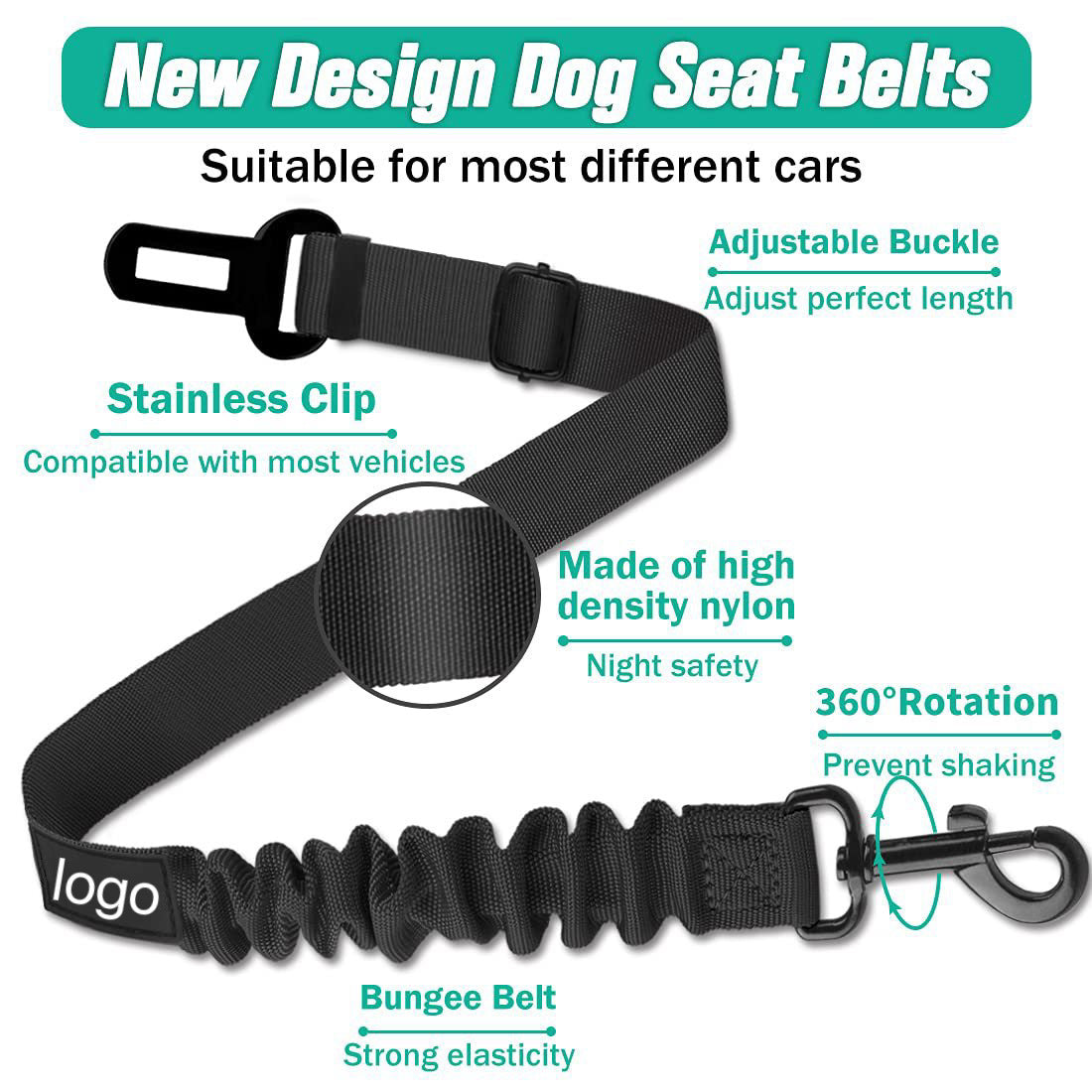 Pet Car Seat Belt Explosion-Proof Safety Rope