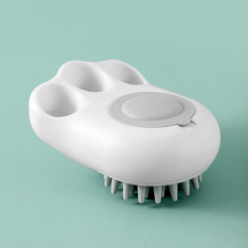 Pet Bath Massage Brush Grooming Comb Soft Claw Cleaning Tool