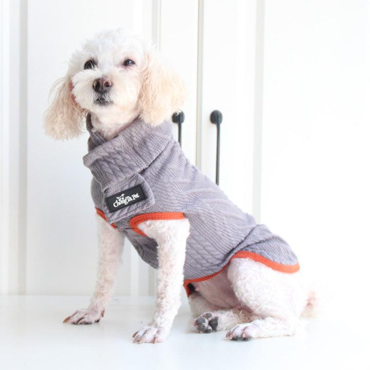 Vintage Twist Style Pet Sweater For Comfortable Everyday Wear