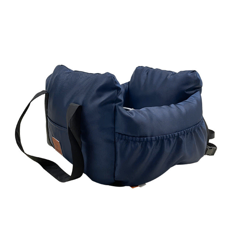 Portable Pet Car Carrier With Secure Safety Travel Design