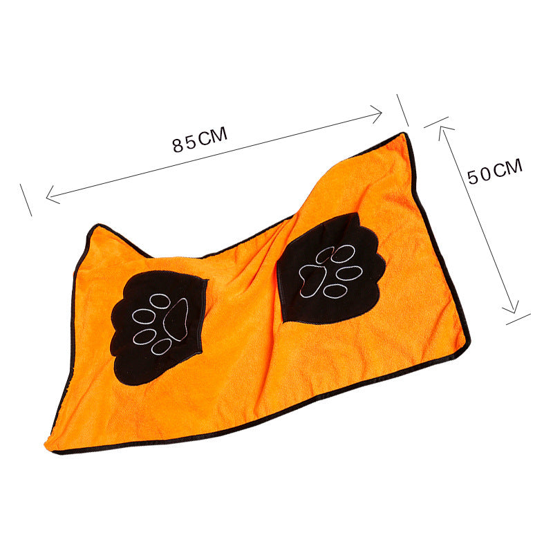 Pet Absorbent Bath Towel Soft Quick-Dry Material