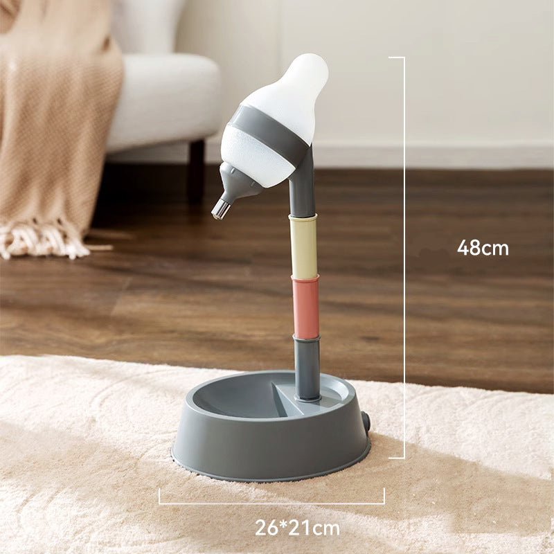 Adjustable Height Pet Water Dispenser Bowl With Detachable Stand