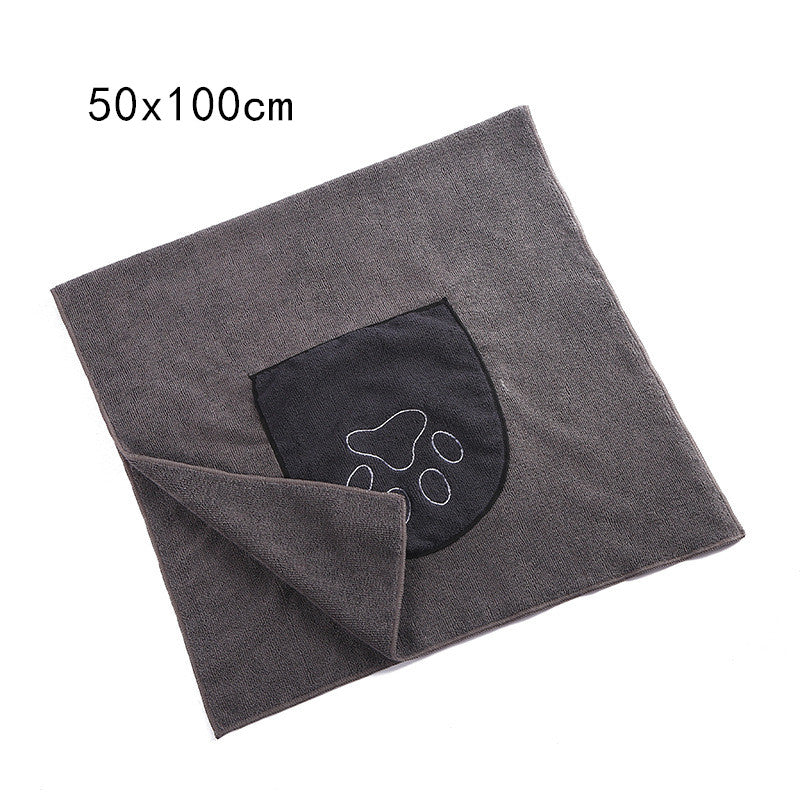 Pet Absorbent Bath Towel Soft Quick-Dry Material