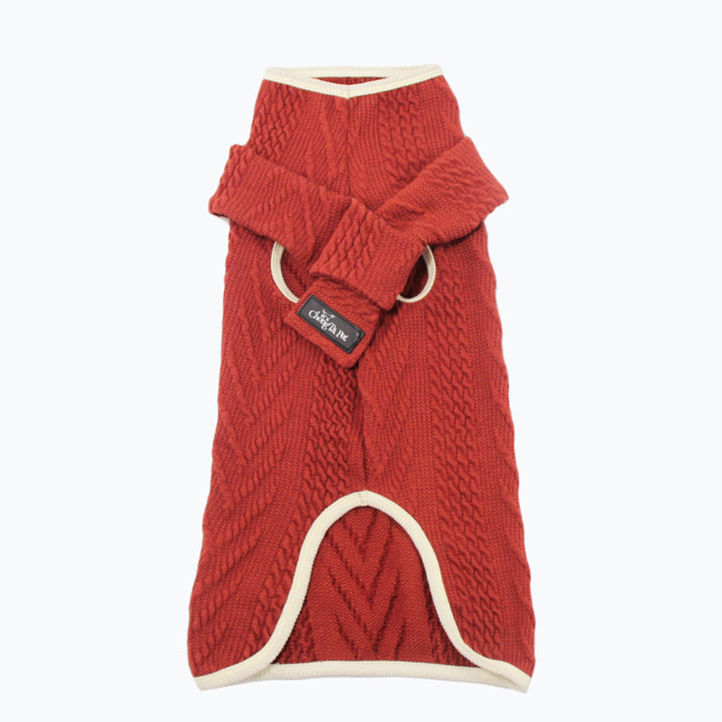 Vintage Twist Style Pet Sweater For Comfortable Everyday Wear