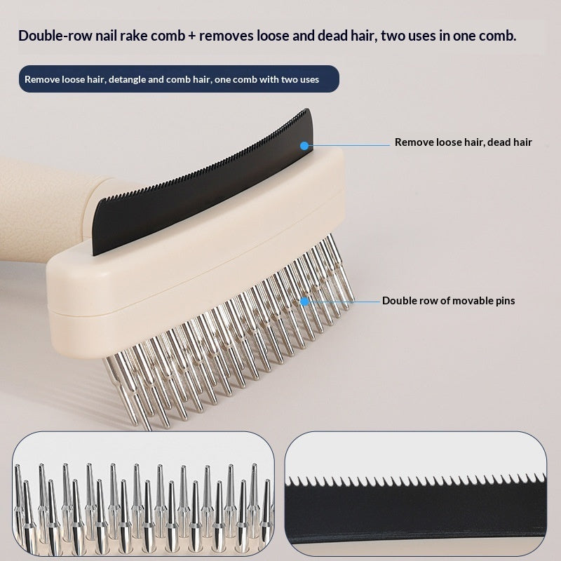 Pet Grooming Brush Hair Remover Detangling Tool