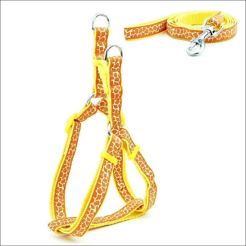 Pet Chest Strap Harness And Leash Set For Daily Walking