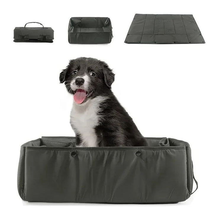 Portable Pet Travel Bed Carrier Mat With Water Resistant Design