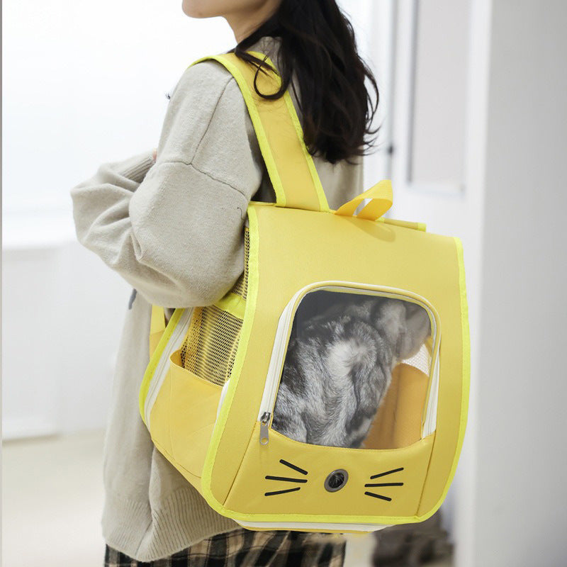 Breathable Portable Pet Carrier Backpack For Outdoor Transport Travel