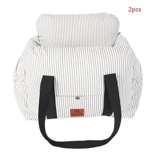 Portable Pet Car Carrier With Secure Safety Travel Design