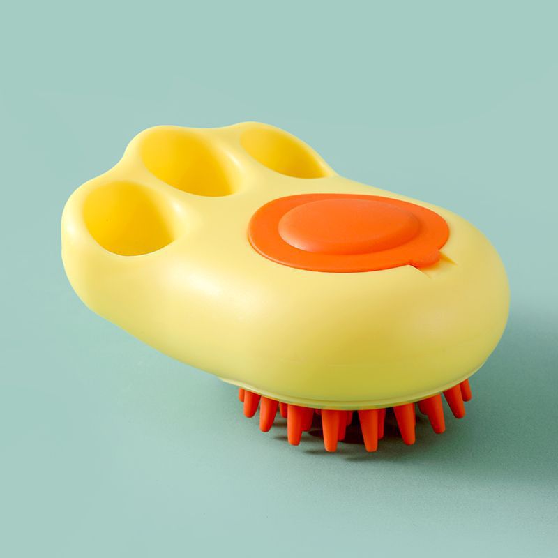 Pet Bath Massage Brush Grooming Comb Soft Claw Cleaning Tool