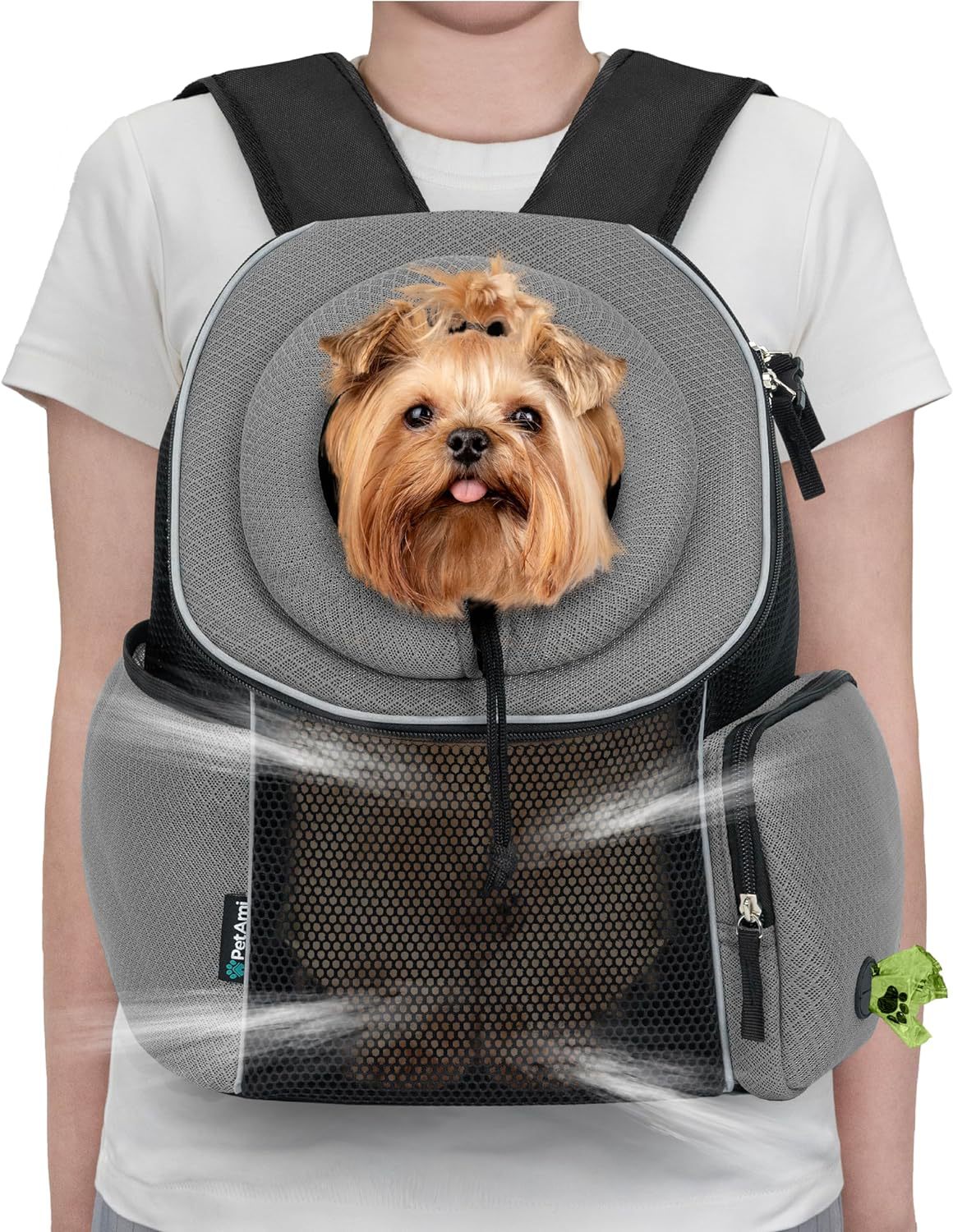 Portable Breathable Pet Carrier Backpack Bag For Outdoor Travel