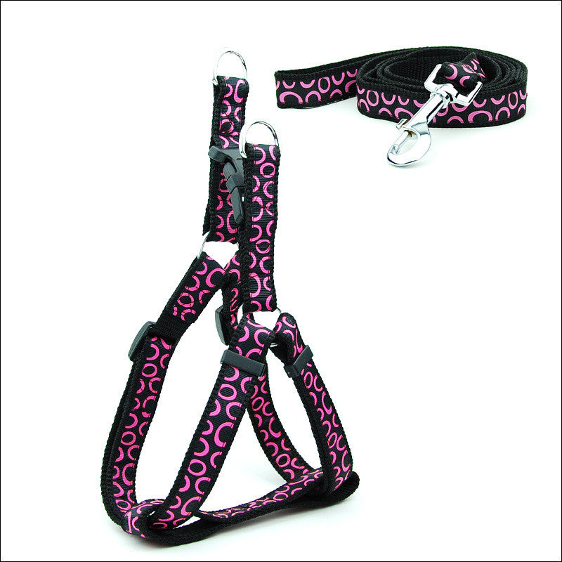 Pet Chest Strap Harness And Leash Set For Daily Walking