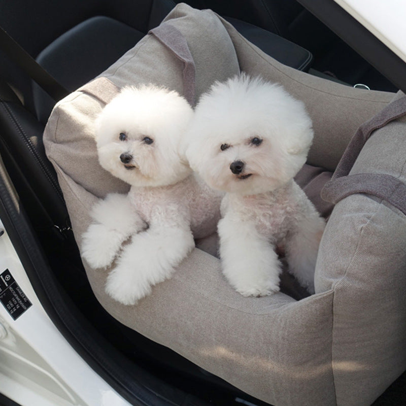 Waterproof Pet Car Seat Carrier With Breathable Mesh Design