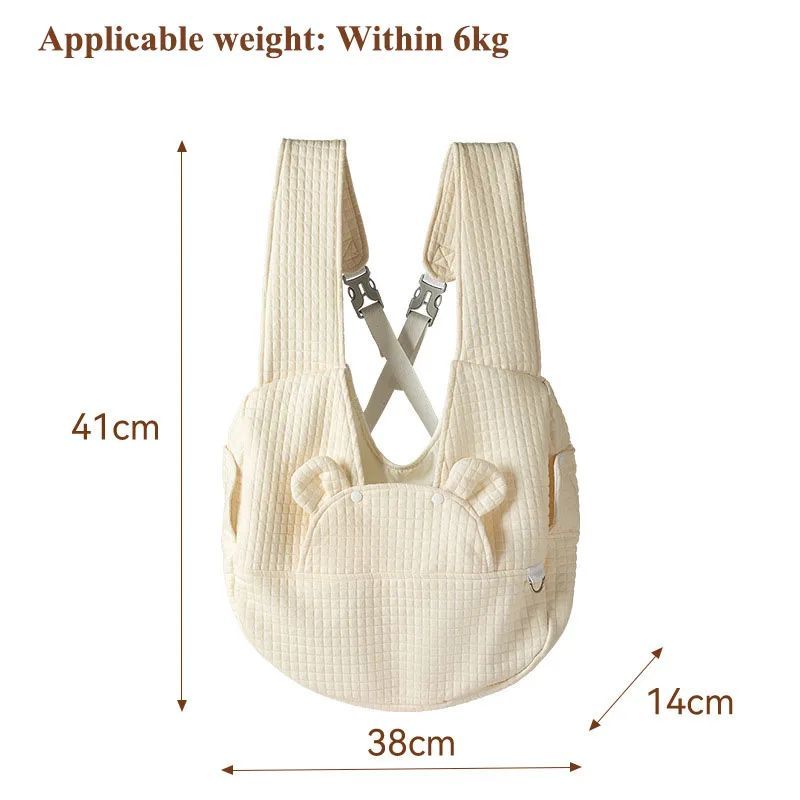 Breathable Pet Backpack Carrier With Cross Design For Travel