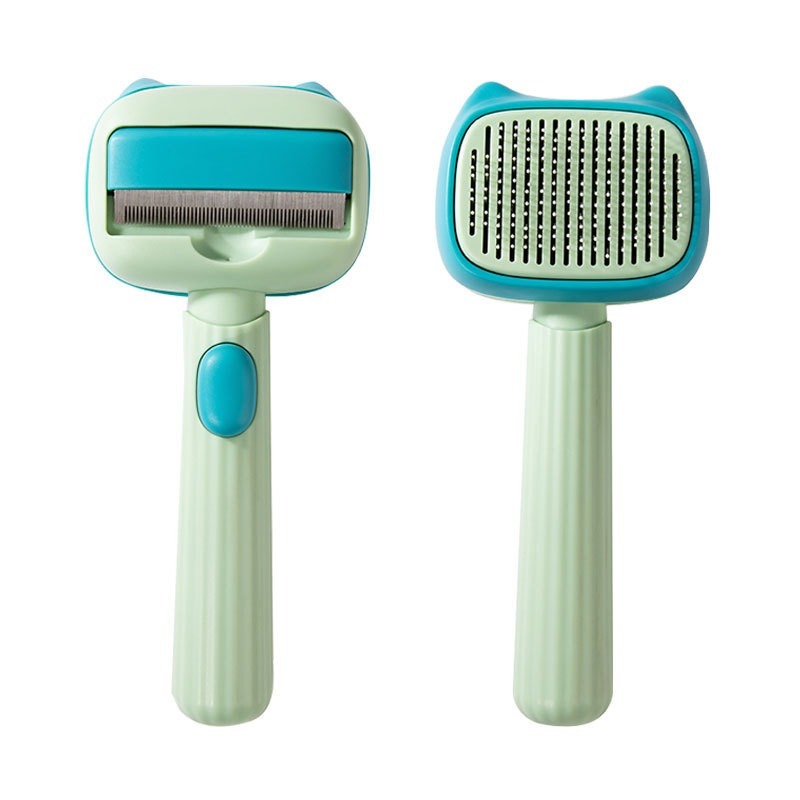 Pet Deshedding Grooming Brush For Hair Removal And Dematting